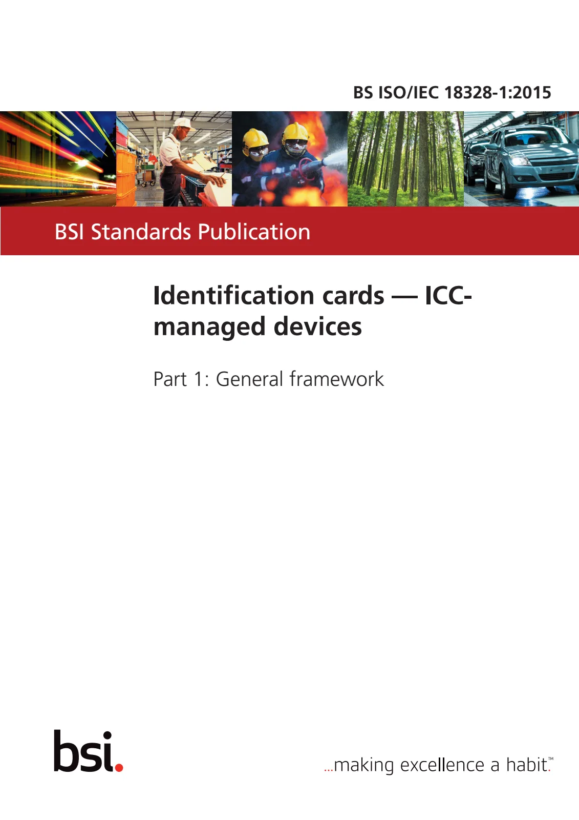 Первая страница стандарта BS ISO/IEC 18328-1:2015