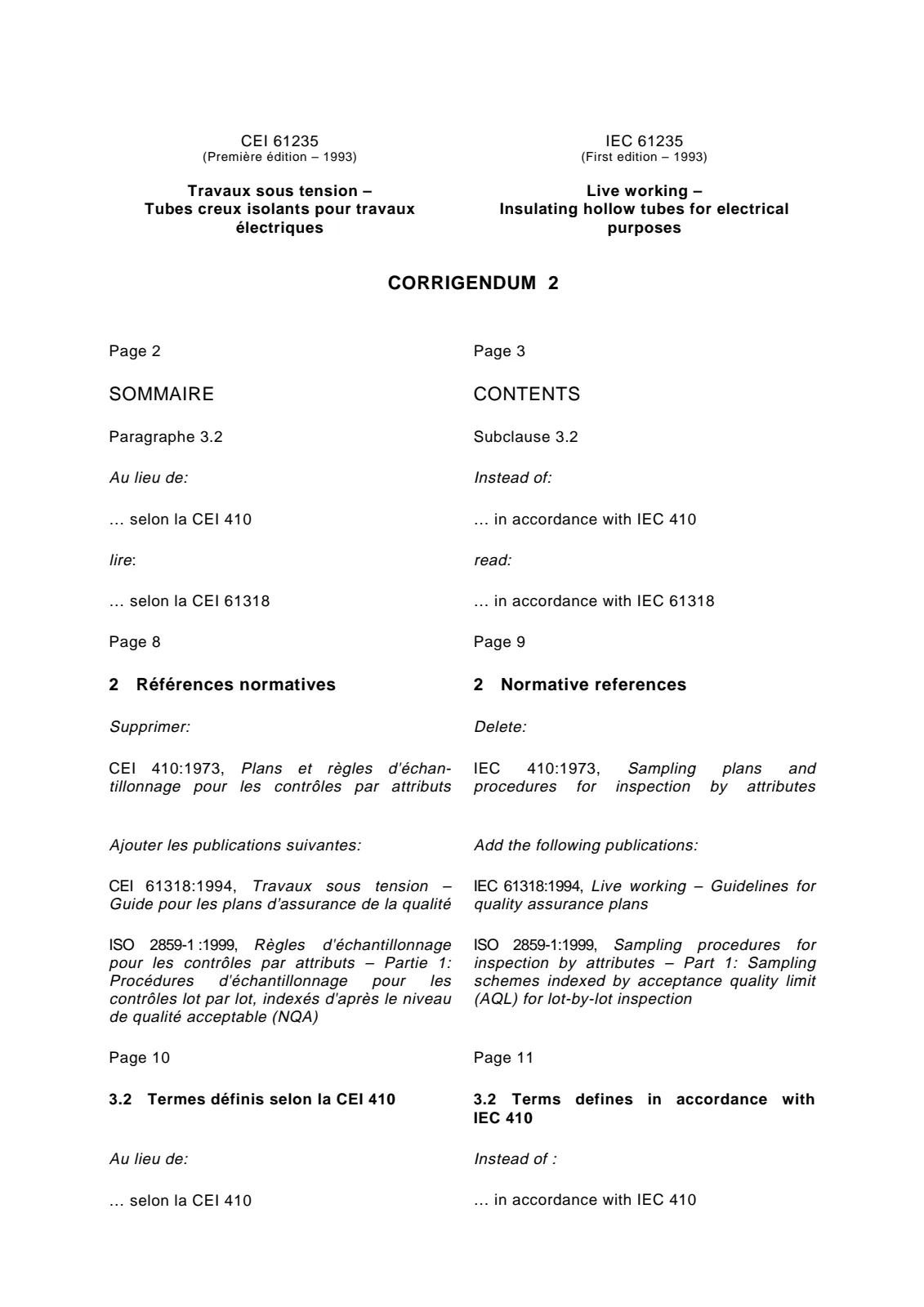 Первая страница стандарта IEC 61235:1993/COR2:2000