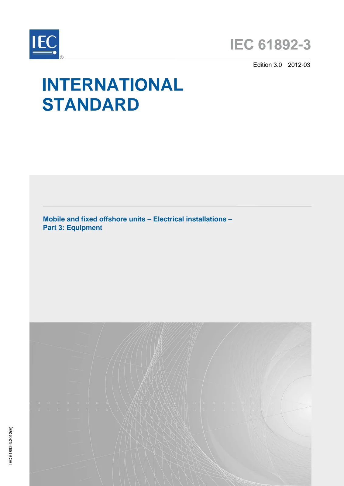 Первая страница стандарта IEC 61892-3:2012