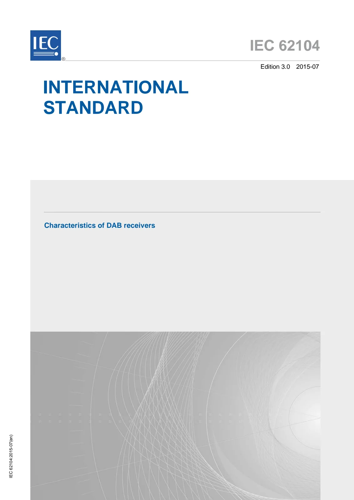 Первая страница стандарта IEC 62104:2015