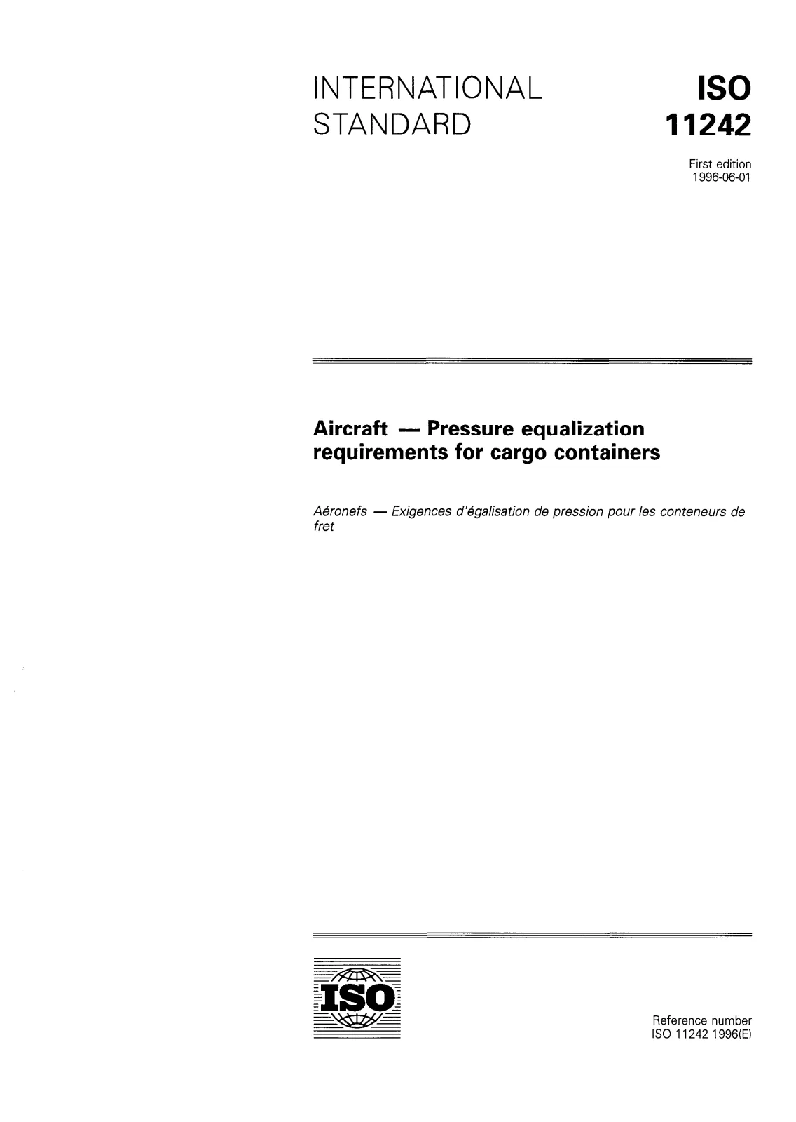 Первая страница стандарта ISO 11242:1996