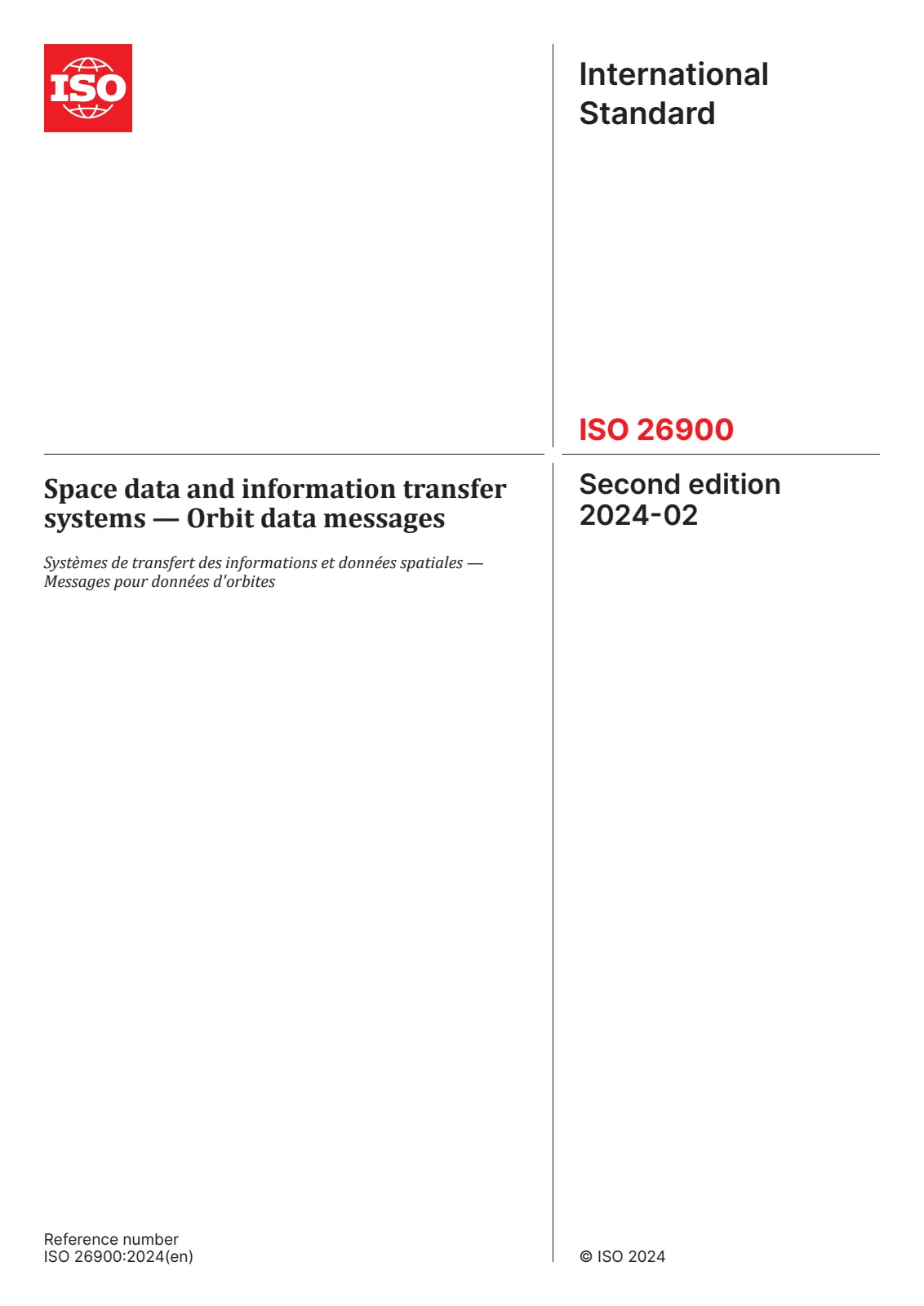Первая страница стандарта ISO 26900:2024