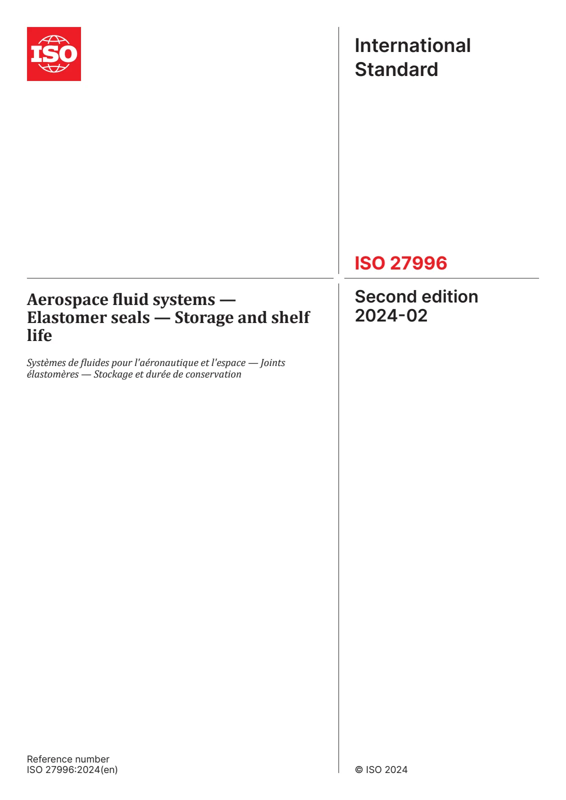 Первая страница стандарта ISO 27996:2024