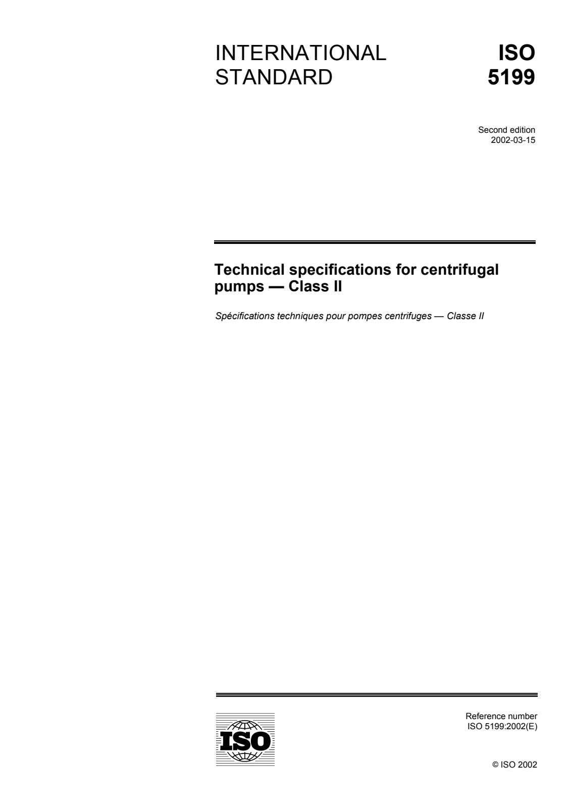 Первая страница стандарта ISO 5199:2002