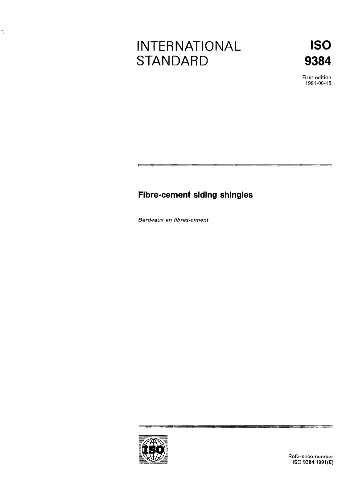 Первая страница стандарта ISO 9384:1991